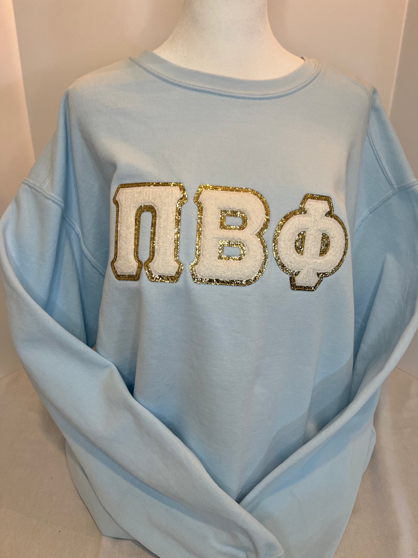 Pi Beta Phi Large Chenille Patch Crewneck