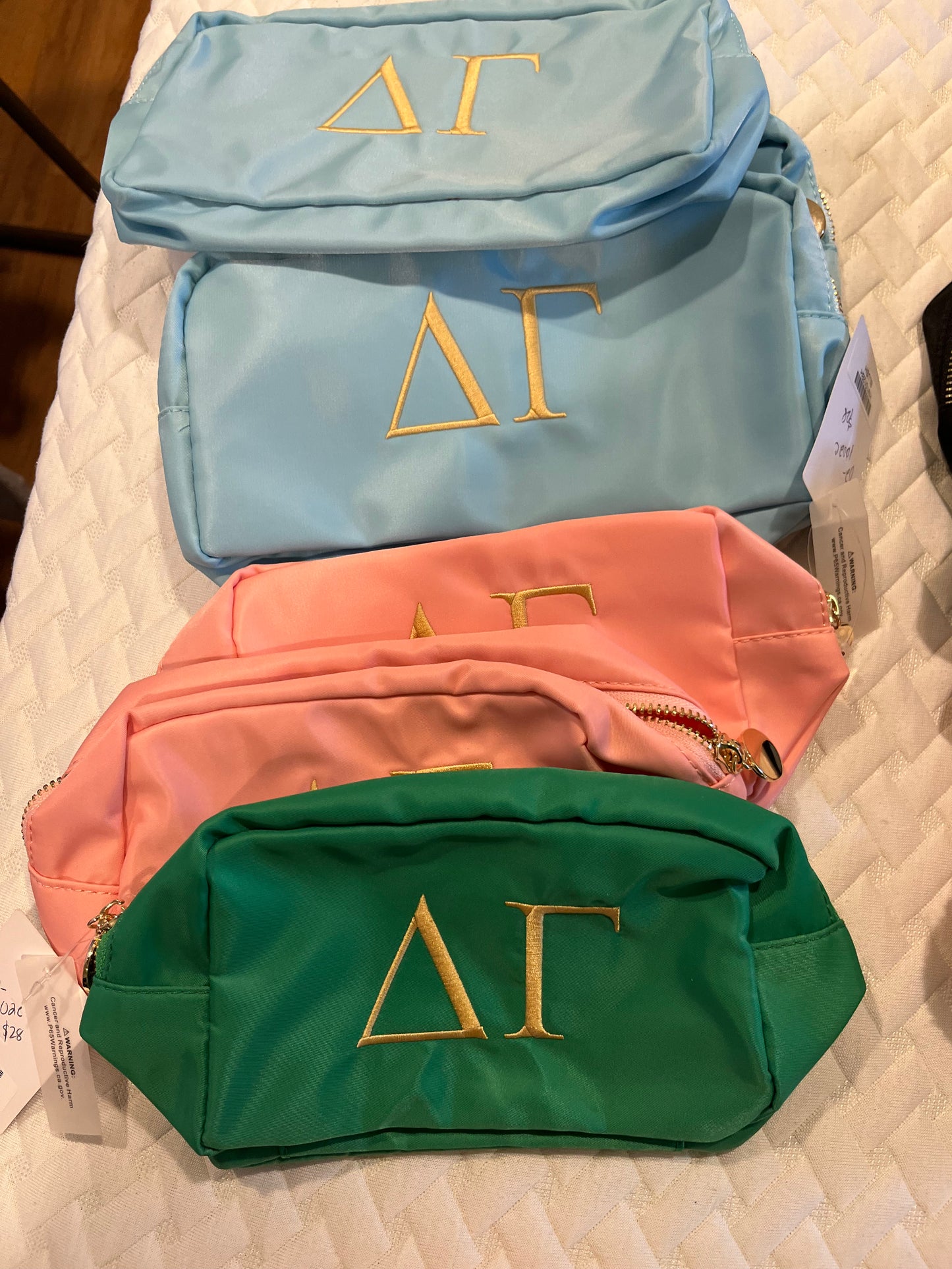 Delta Gamma Cosmetic Bag