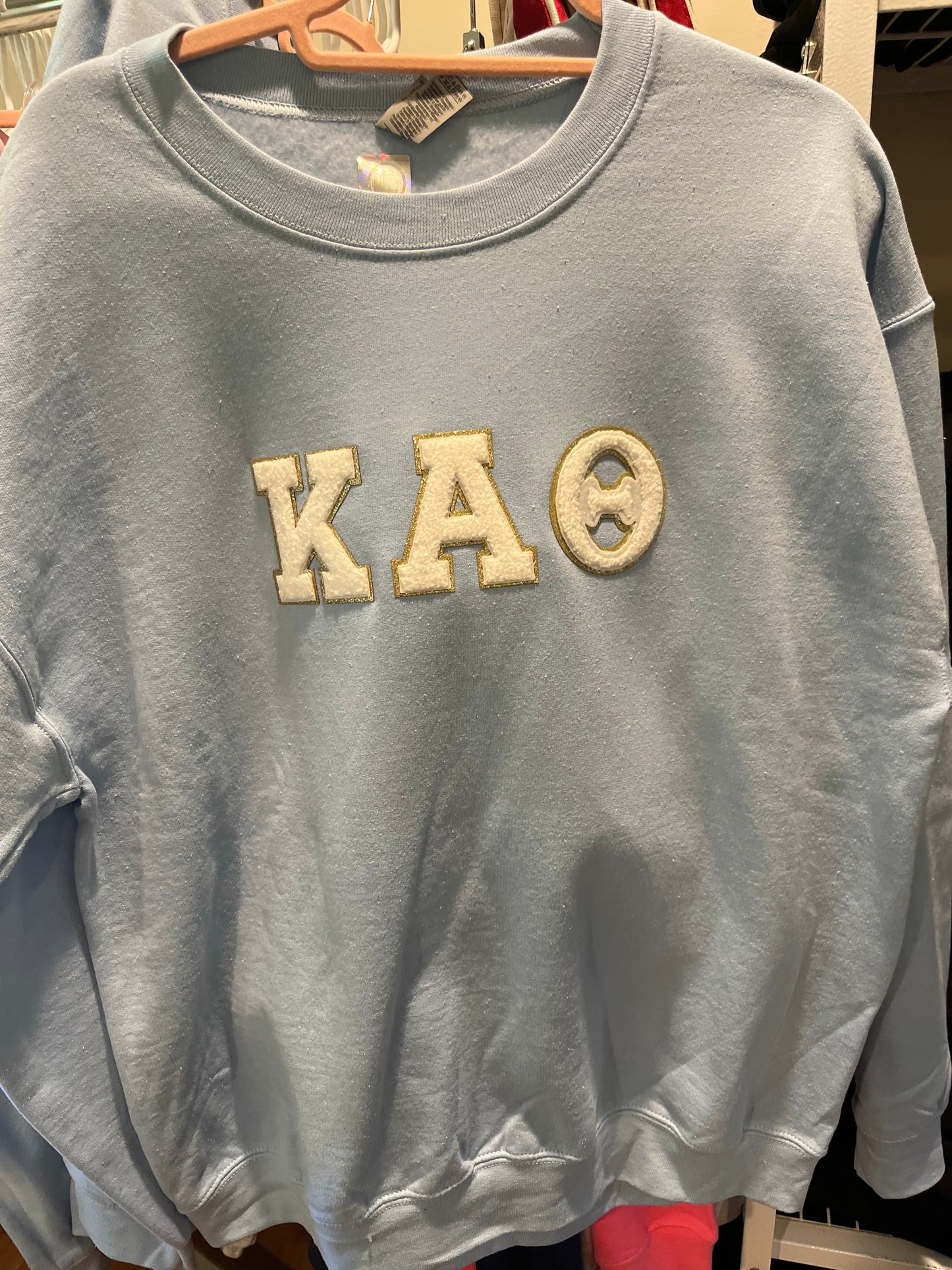 Kappa Alpha Theta 3" Chenille Patch Crewneck