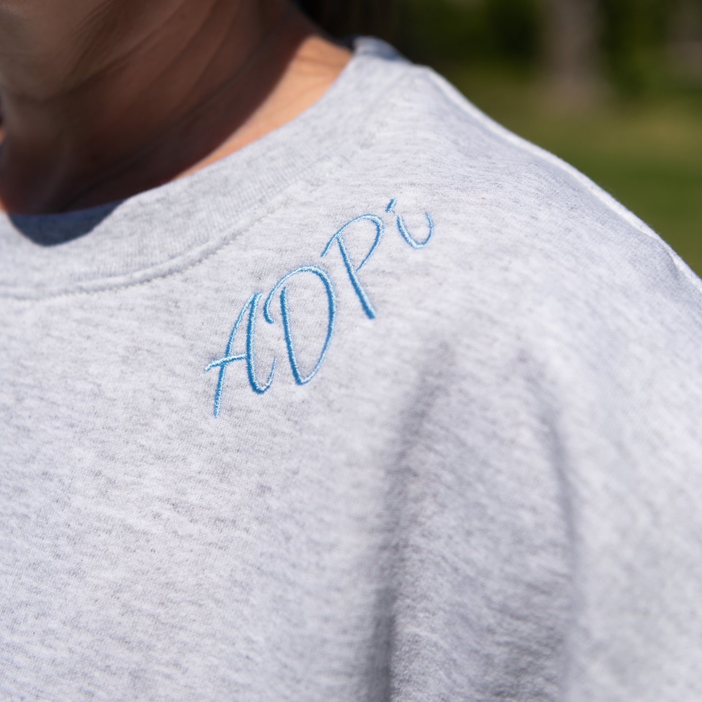 Alpha Delta Pi Embroidered Crewneck