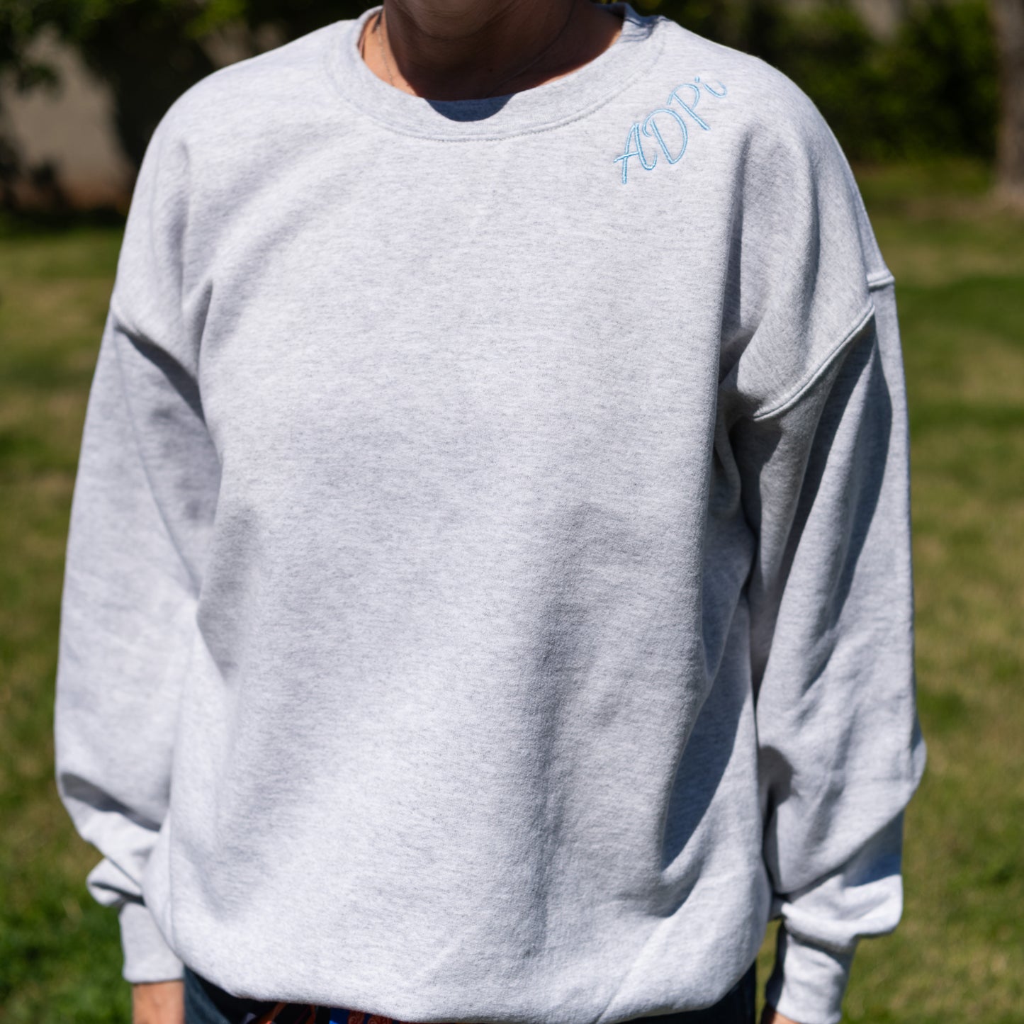 Alpha Delta Pi Embroidered Crewneck