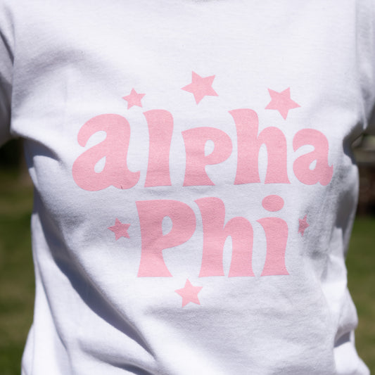 Alpha Phi Pink Star T-Shirt