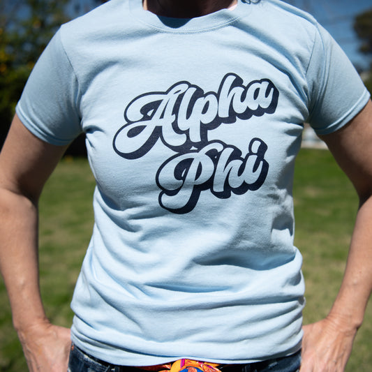 Alpha Phi Retro T-Shirt