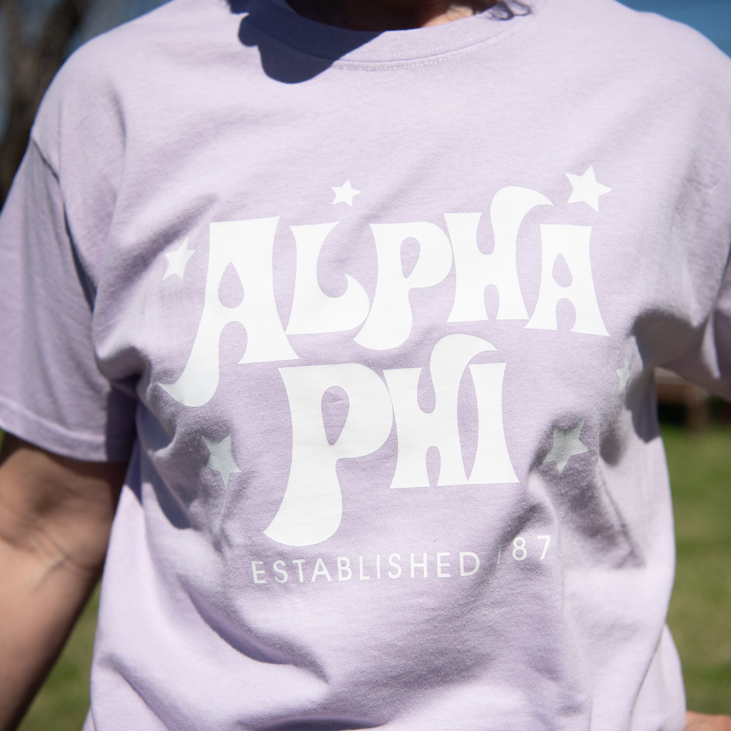 Alpha Phi Purple Star T-Shirt