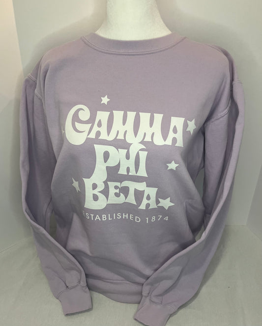 Gamma Phi Beta Sweatshirt with Stars