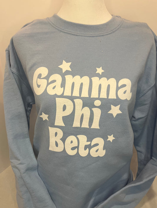 Gamma Phi Beta Sweatshirt with Stars