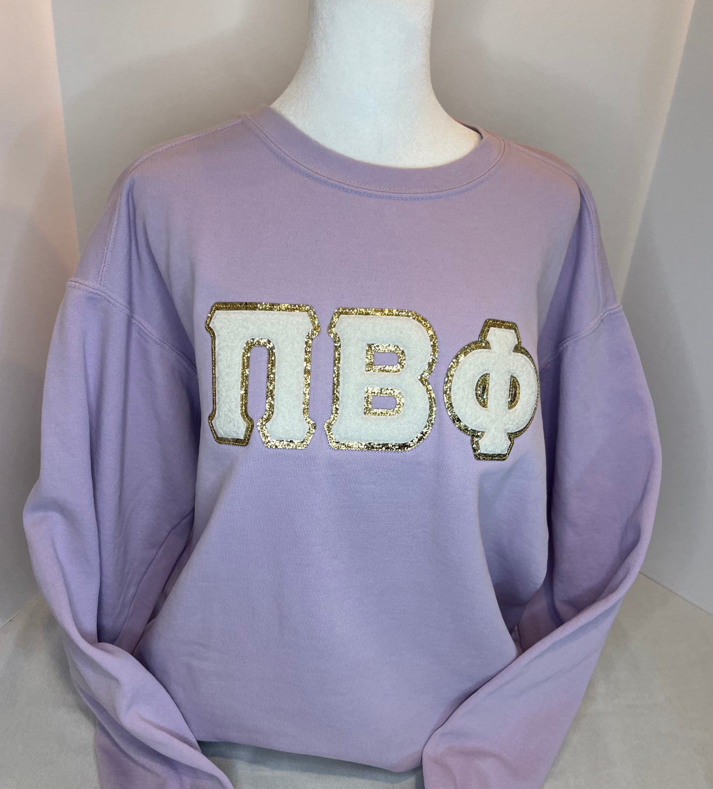 Pi Beta Phi Large Chenille Patch Crewneck