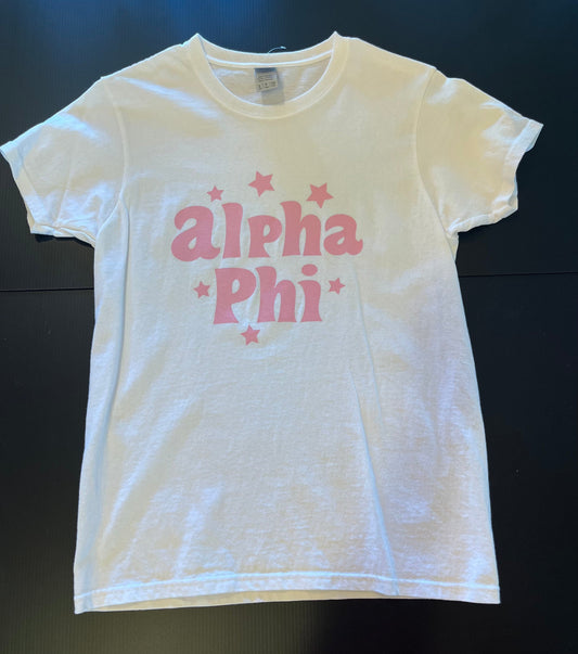 Alpha Phi White T-Shirt