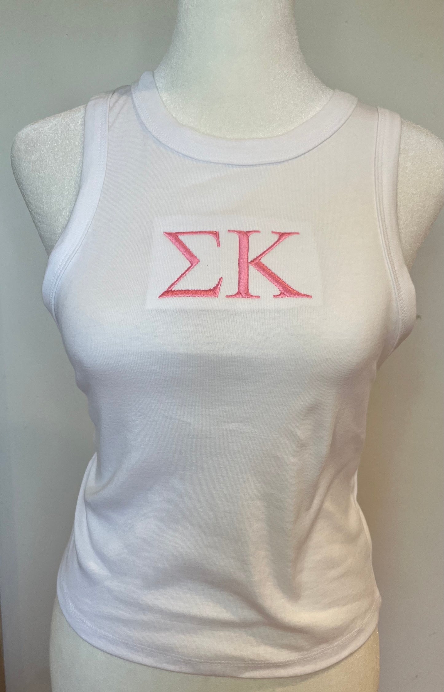 Sigma Kappa embroidered tank top
