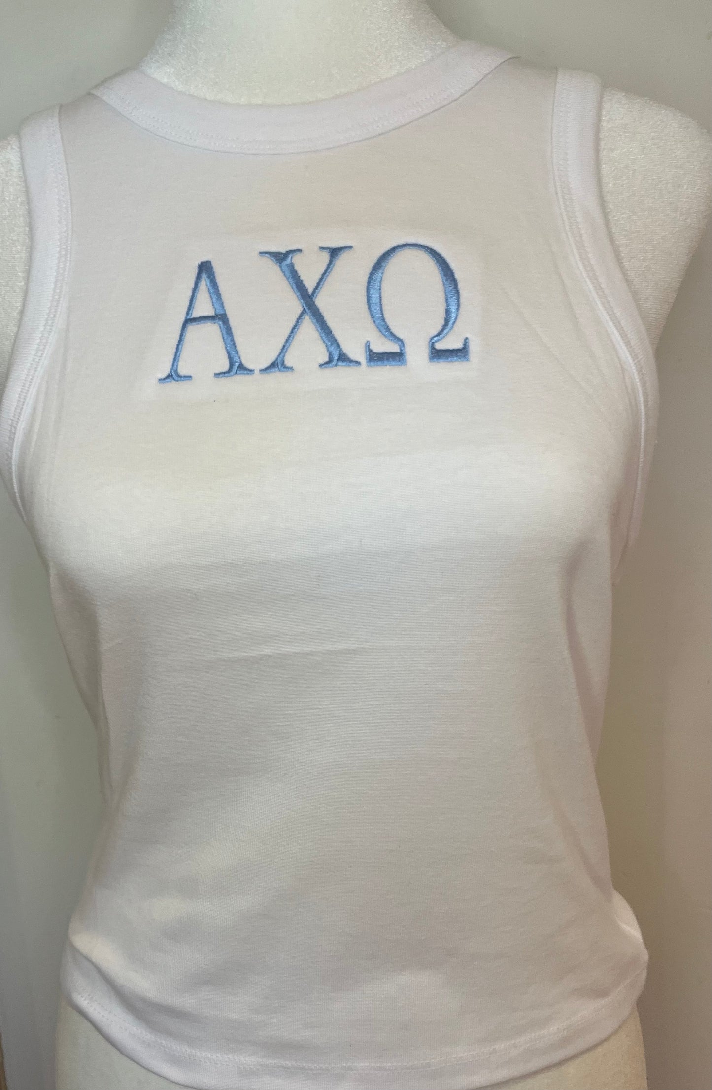 Alpha Chi Omega embroidered tank