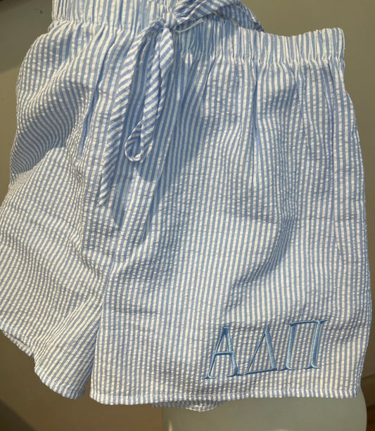 Alpha Delta Pi Seersucker Short