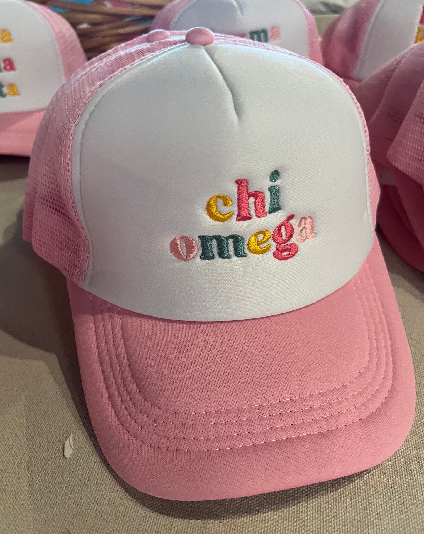 Chi Omega Trucker Hat