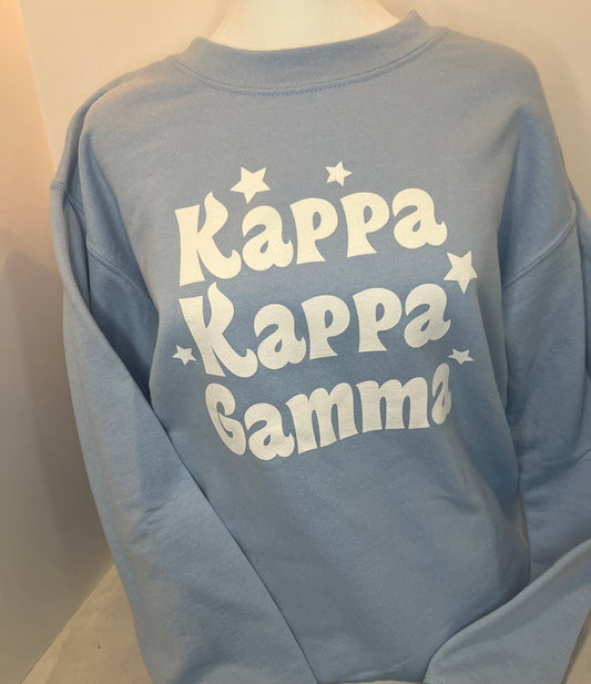 Kappa Kappa Gamma Sweatshirt with Stars
