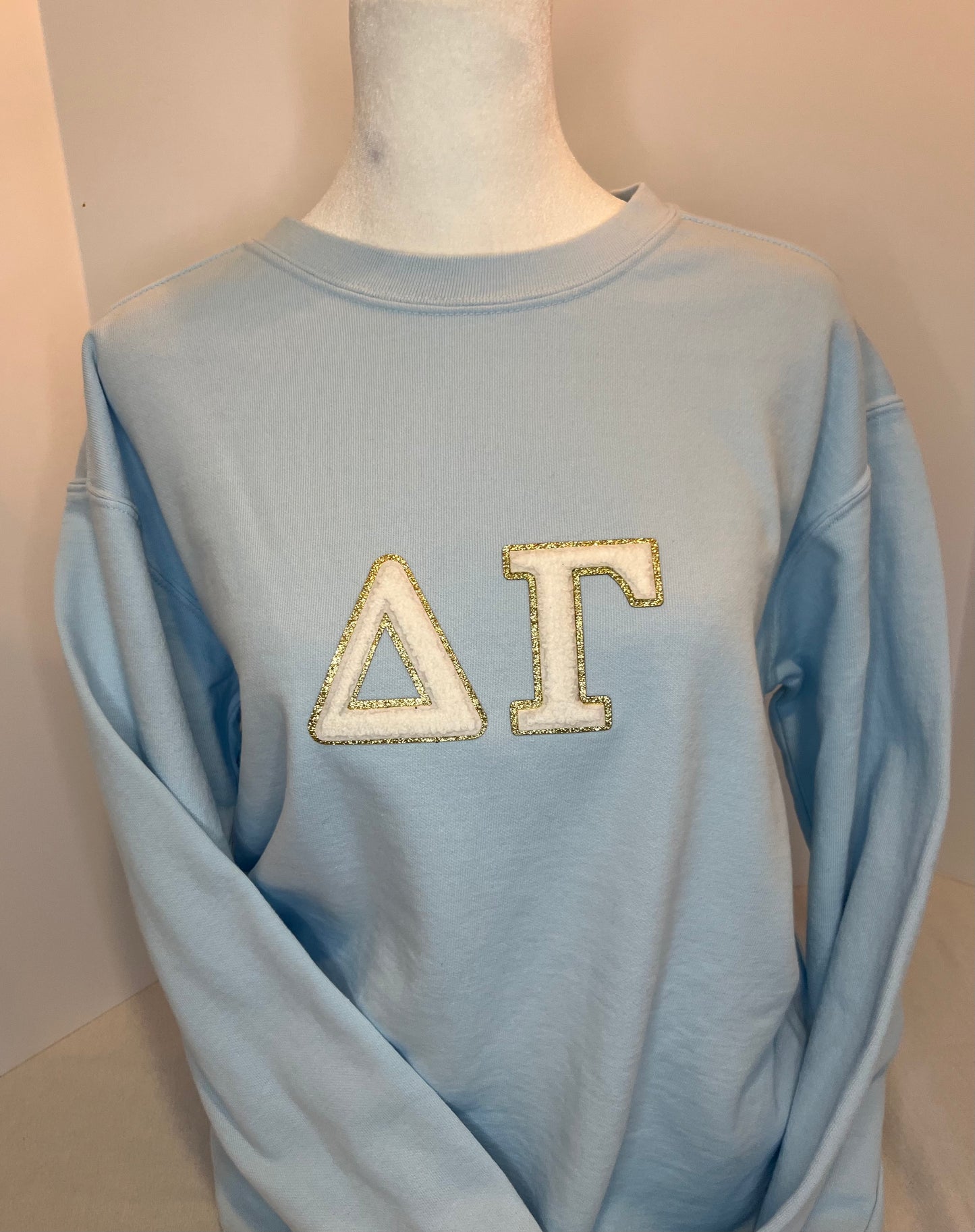 Delta Gamma 3" Chenille Patch Crewneck