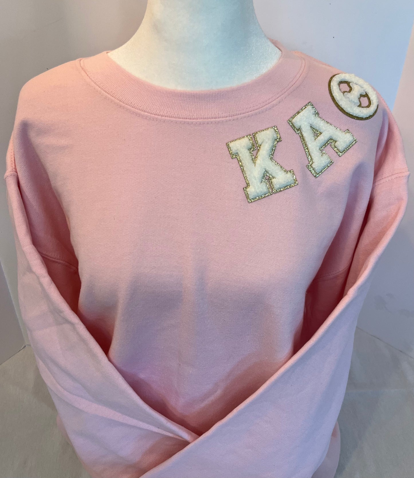 Kappa Alpha Theta Chenille Patch Crewneck