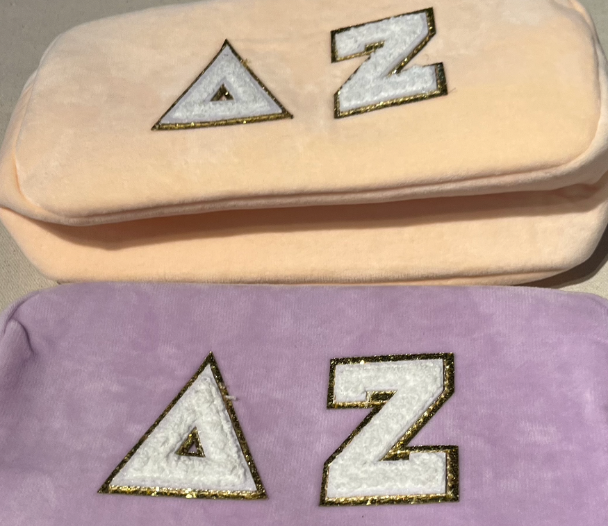 Cosmetic Bag with Patch Letters