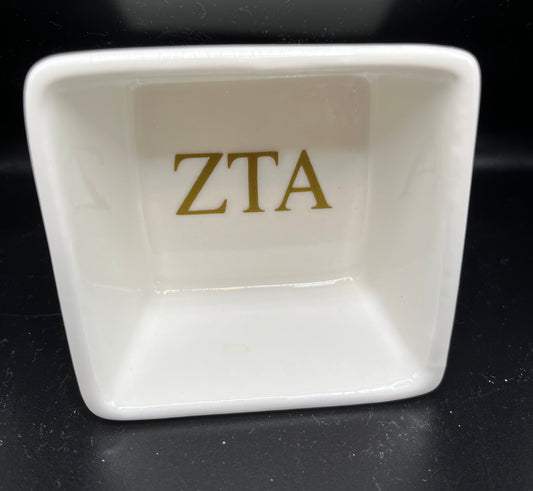 Zeta Tau Alpha Jewelry Dish