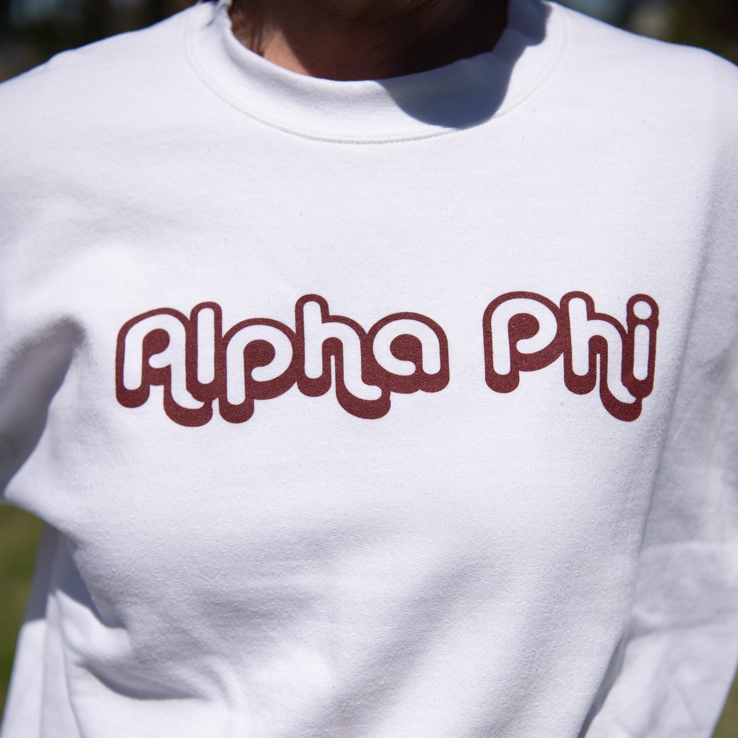 Alpha Phi Retro Crewneck