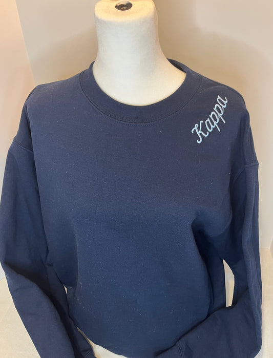 Kappa Kappa Gamma Embroidered Crewneck