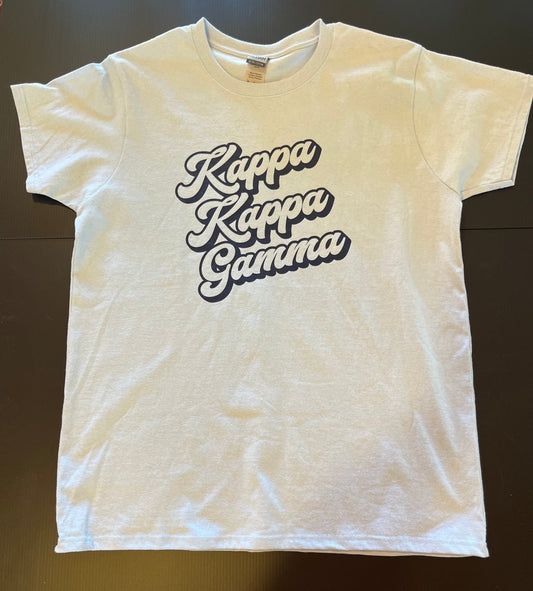 Kappa Kappa Gamma 3D Text Shirt