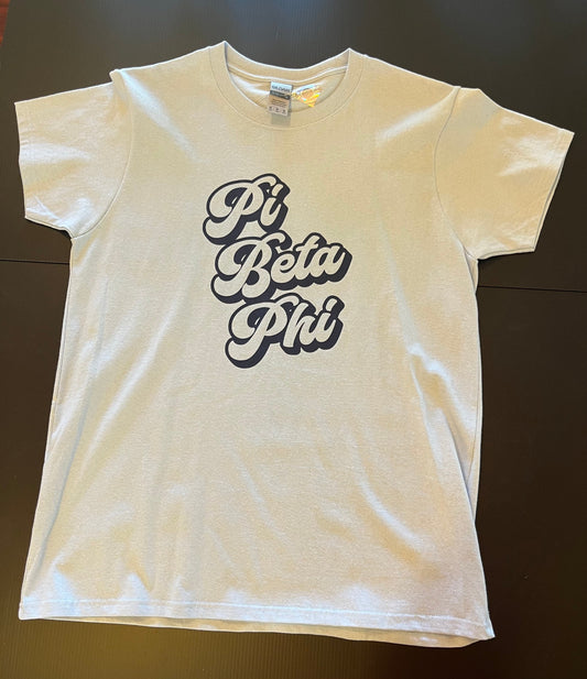 Pi Beta Phi 3D Text Shirt