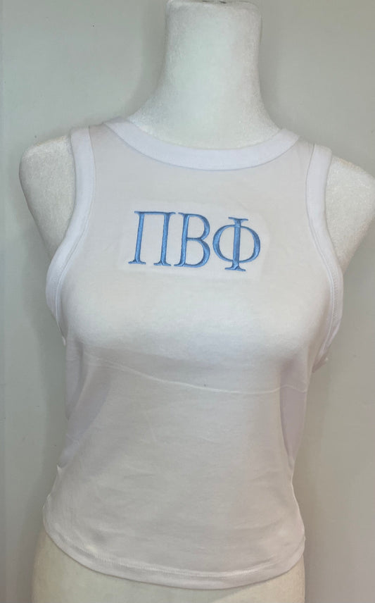 Pi Beta Phi embroidered tank top