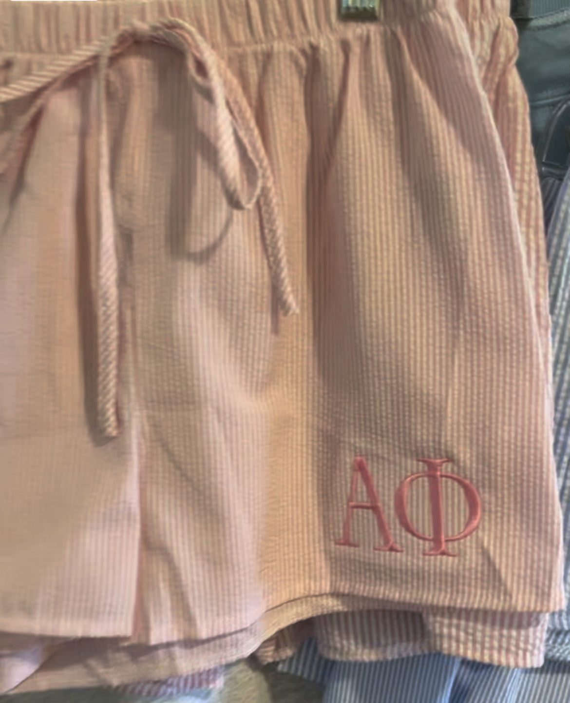 Alpha Phi Seersucker Short