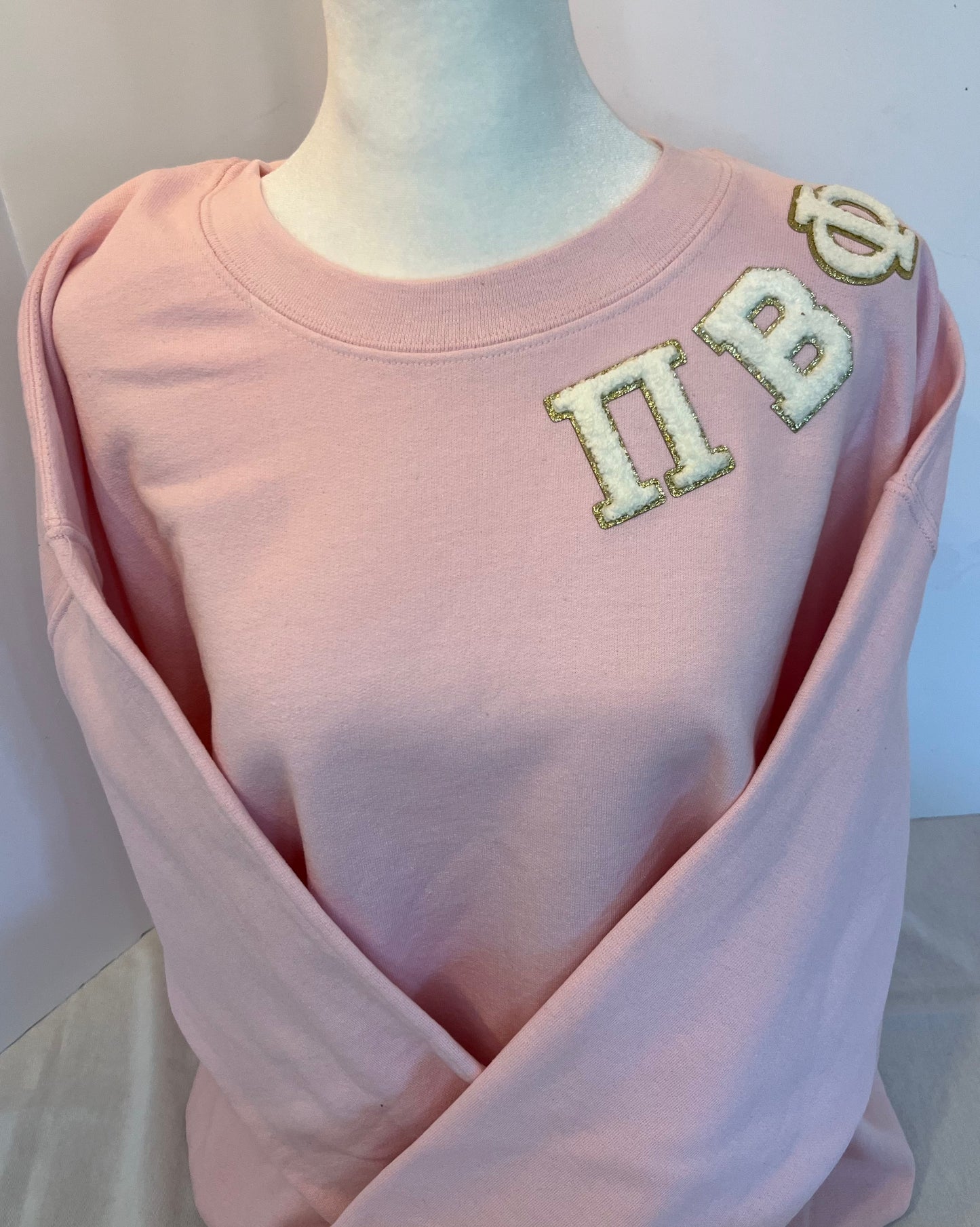 Pi Beta Phi Chenille Patch Crewneck