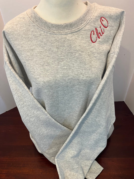 Chi Omega Neck Embroidered