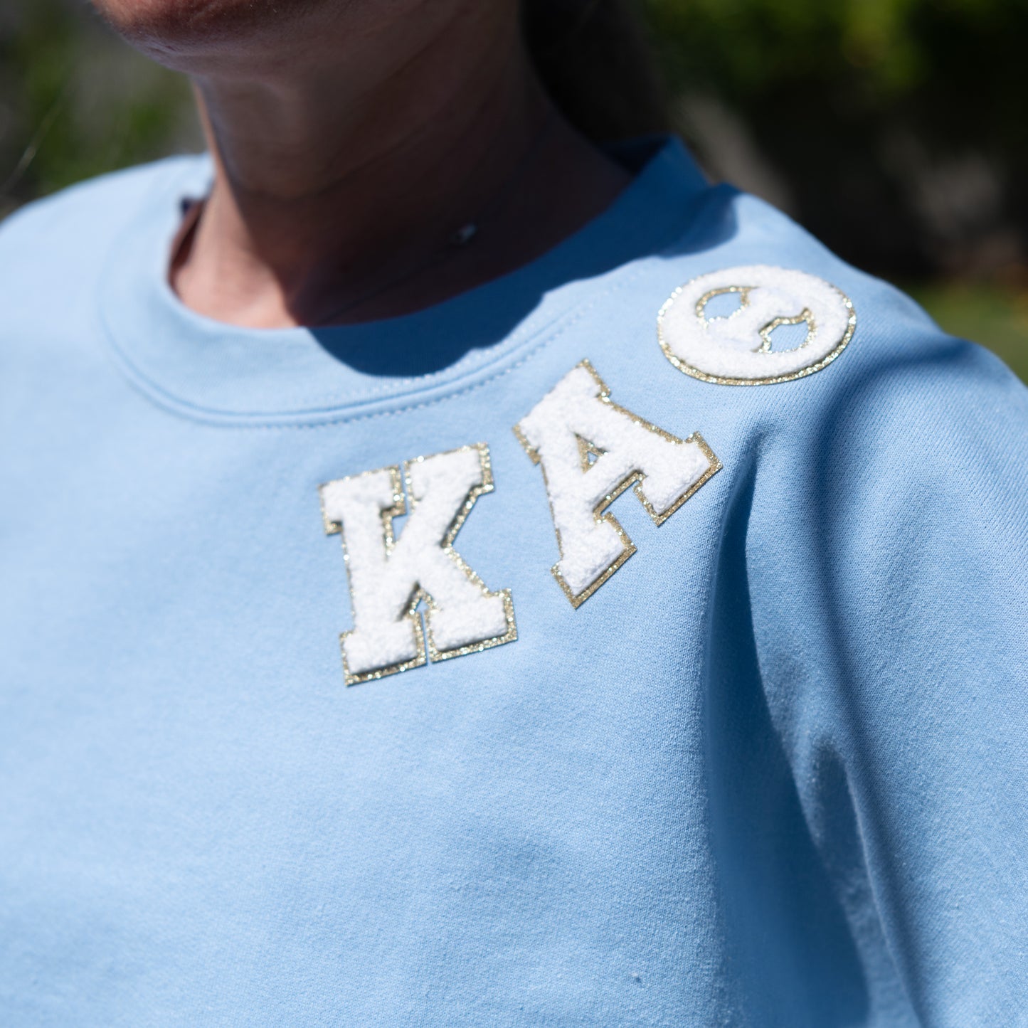 Kappa Alpha Theta Chenille Patch Crewneck