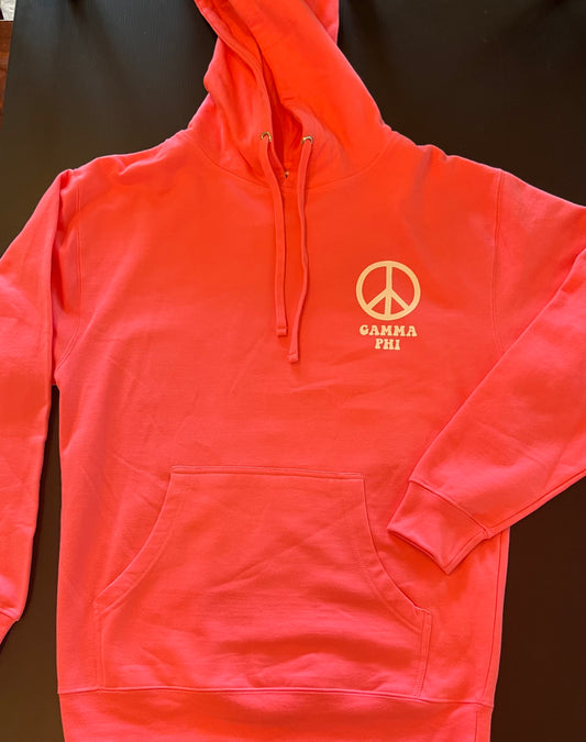 Gamma Phi Beta Hot Pink Hoodie