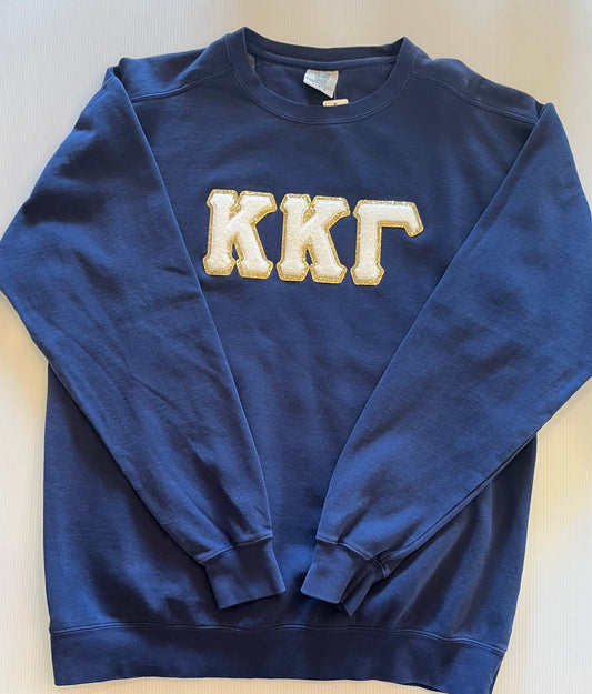 Kappa Kappa Gamma Chenille Patch Crewneck